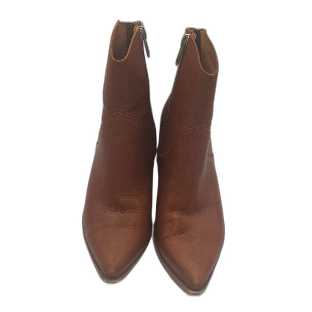 Steve Madden Cate Bootie in Cognac Leather Size 7.5